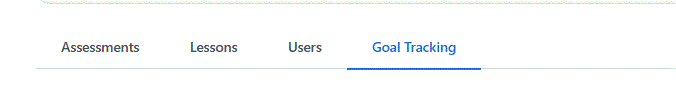 Goal Tab