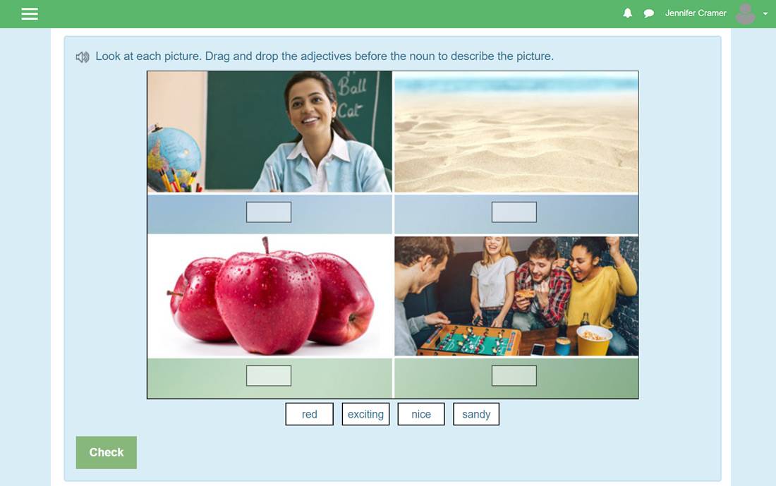 language software screen